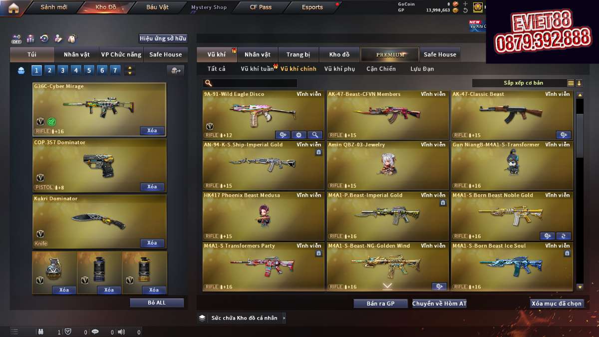shop acc cf uy tin gia re